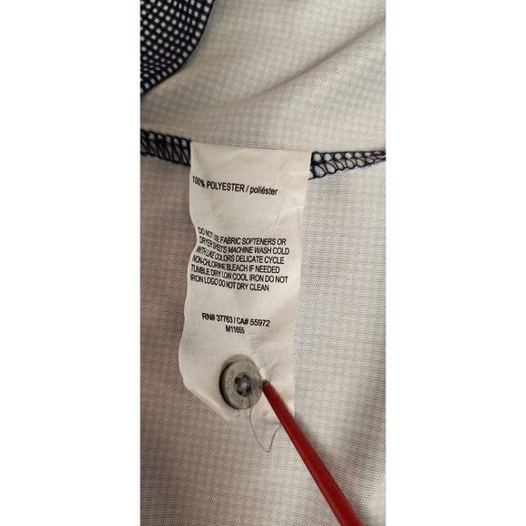 PGA Tour Polo Shirt Sleeve Shirt Pink/White Stripe XL - Picture 12 of 13